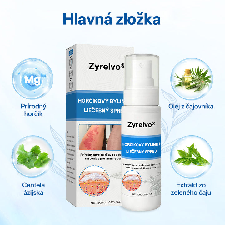 Zyrelvo®✅ Horčíkový bylinný liečebný sprej