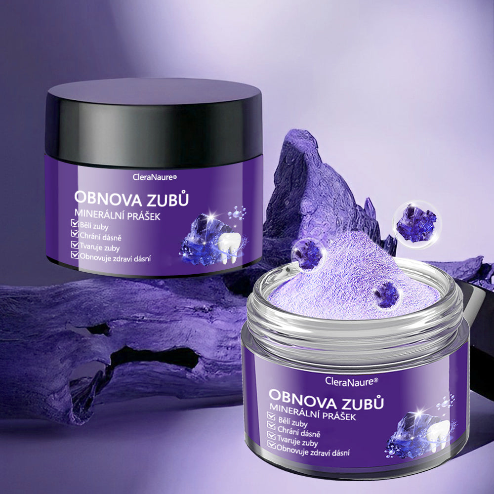 🦷CleraNature® Zubní minerální prášek na obnovu zubů🔮