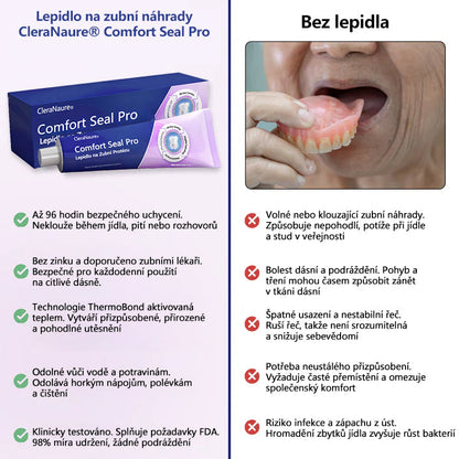 🔥🔥  KORLÁTOZOTT KÜLÖNLEGES AJÁNLAT 🦷 CleraNaure® Comfort Seal Pro Fogsor Ragasztó 🦷💜 FDA Tanúsítvánnyal🔥🔥