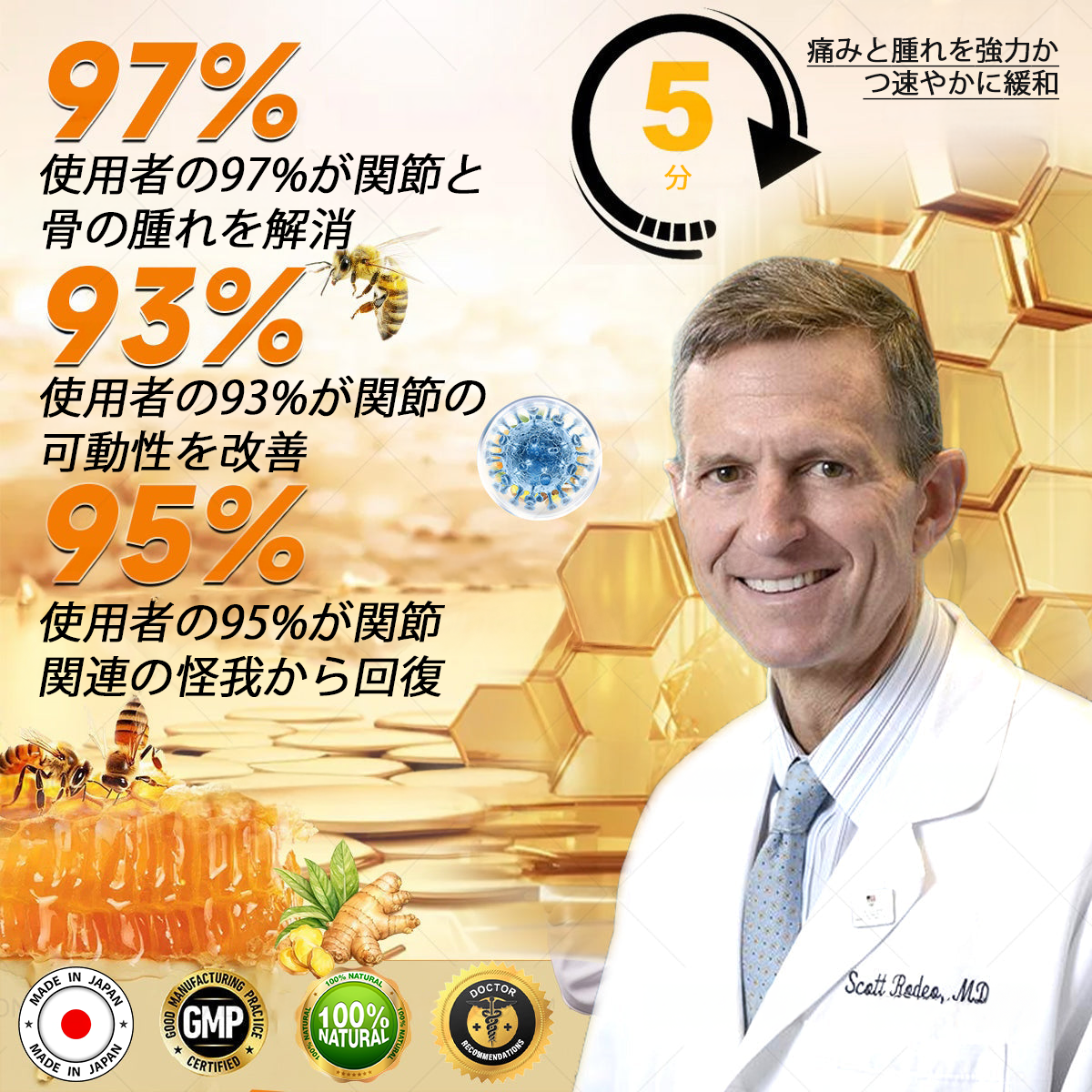 WarmFamily® ボツリヌストキシン＆蜂毒配合 骨治癒促進鎮痛クリーム🐝