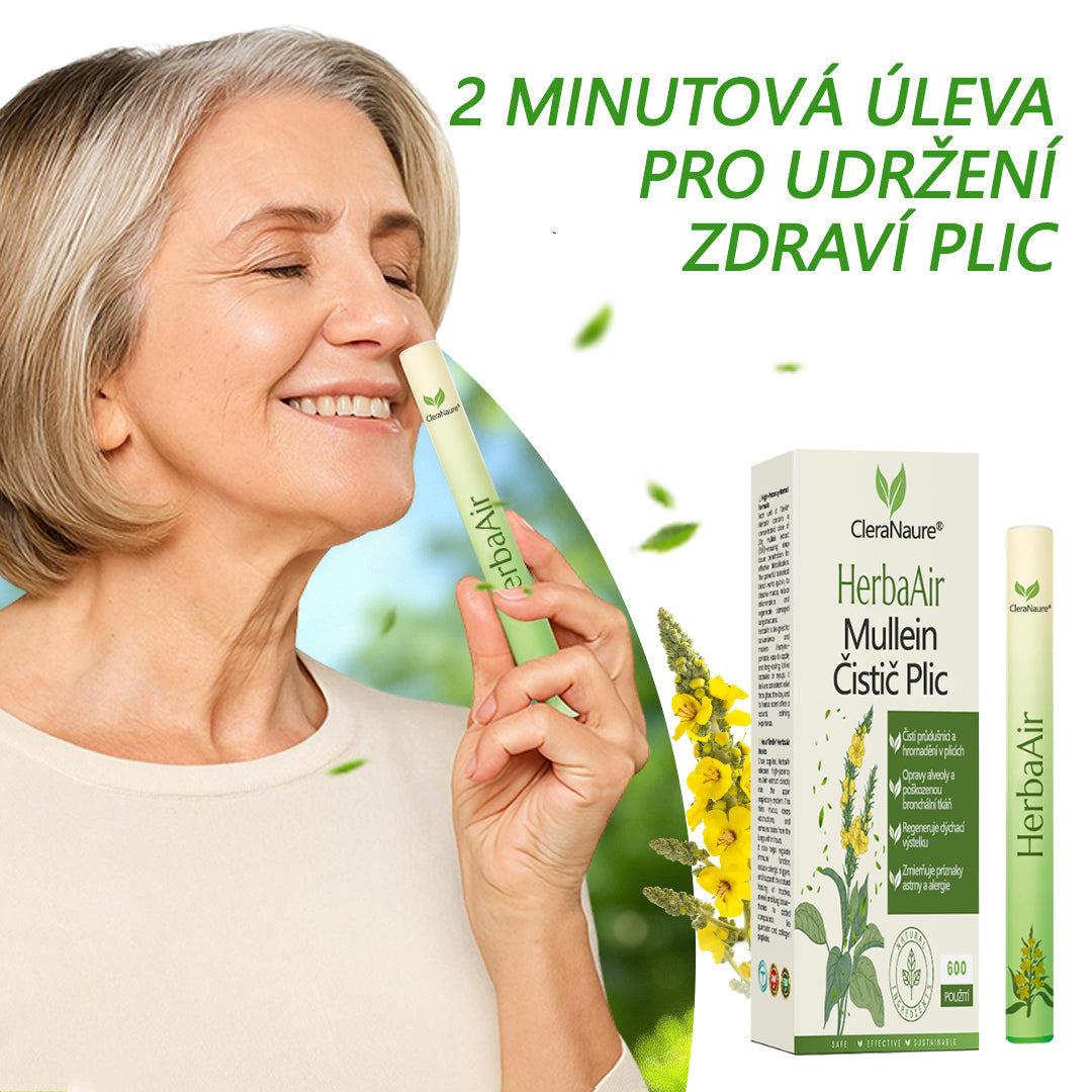 🏅🏅CleraNaure® HerbaAir Mullein Čistič Plic