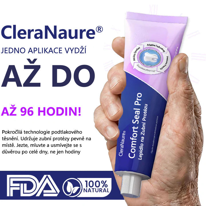 🔥  KORLÁTOZOTT KÜLÖNLEGES AJÁNLAT 🔥 CleraNaure® Comfort Seal Pro Fogsor Ragasztó 🦷💜 FDA Tanúsítvánnyal