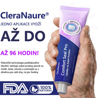 🔥  KORLÁTOZOTT KÜLÖNLEGES AJÁNLAT 🔥 CleraNaure® Comfort Seal Pro Fogsor Ragasztó 🦷💜 FDA Tanúsítvánnyal