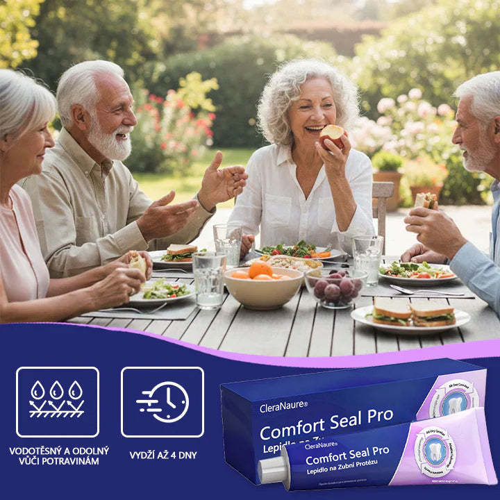 🔥  KORLÁTOZOTT KÜLÖNLEGES AJÁNLAT 🔥 CleraNaure® Comfort Seal Pro Fogsor Ragasztó 🦷💜 FDA Tanúsítvánnyal