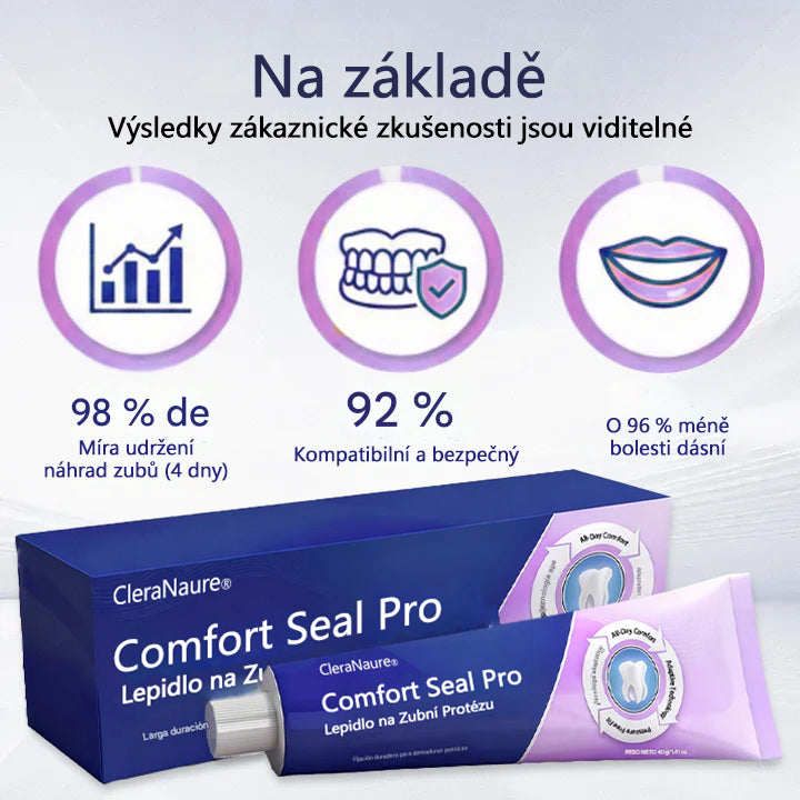 🔥🔥  KORLÁTOZOTT KÜLÖNLEGES AJÁNLAT 🦷 CleraNaure® Comfort Seal Pro Fogsor Ragasztó 🦷💜 FDA Tanúsítvánnyal🔥🔥